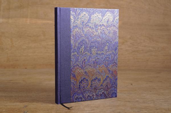 Green marbled notebook from the manufactory in Dortmund